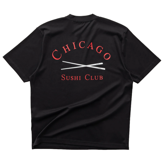 Sushi Club CHSC Relaxed Tee V2 Black/Red