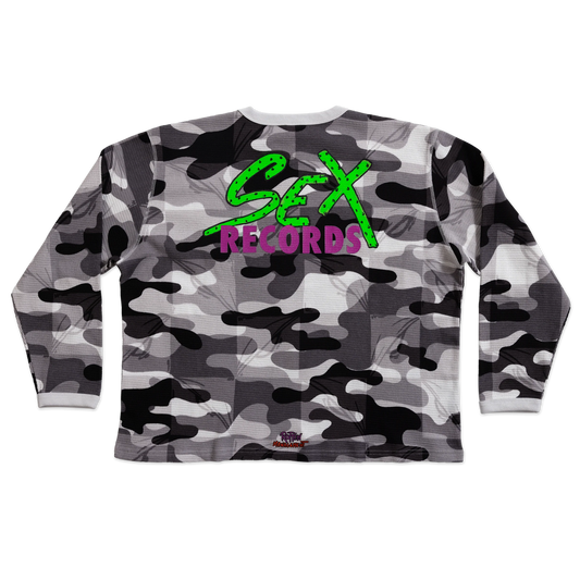 Matty Boy Anti Promo 99 Eyes Sex Records Thermal L/S T-Shirt Sno Camo