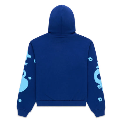 Sp5der Beluga Hoodie Navy Blue