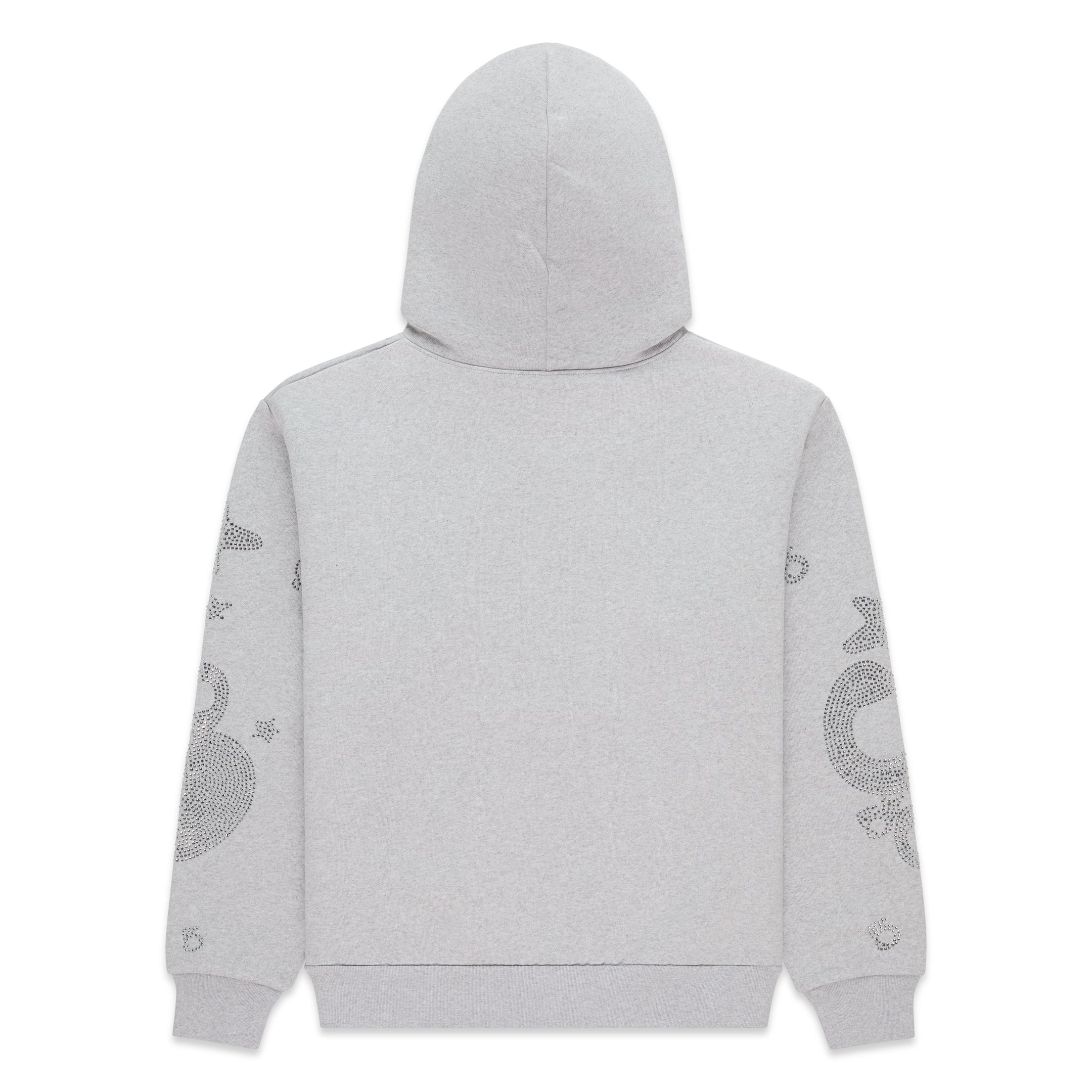Sp5der Rhinestone Beluga Hoodie Heather Grey – Endless Supply