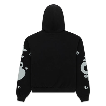 Sp5der Reflective Beluga Hoodie Black