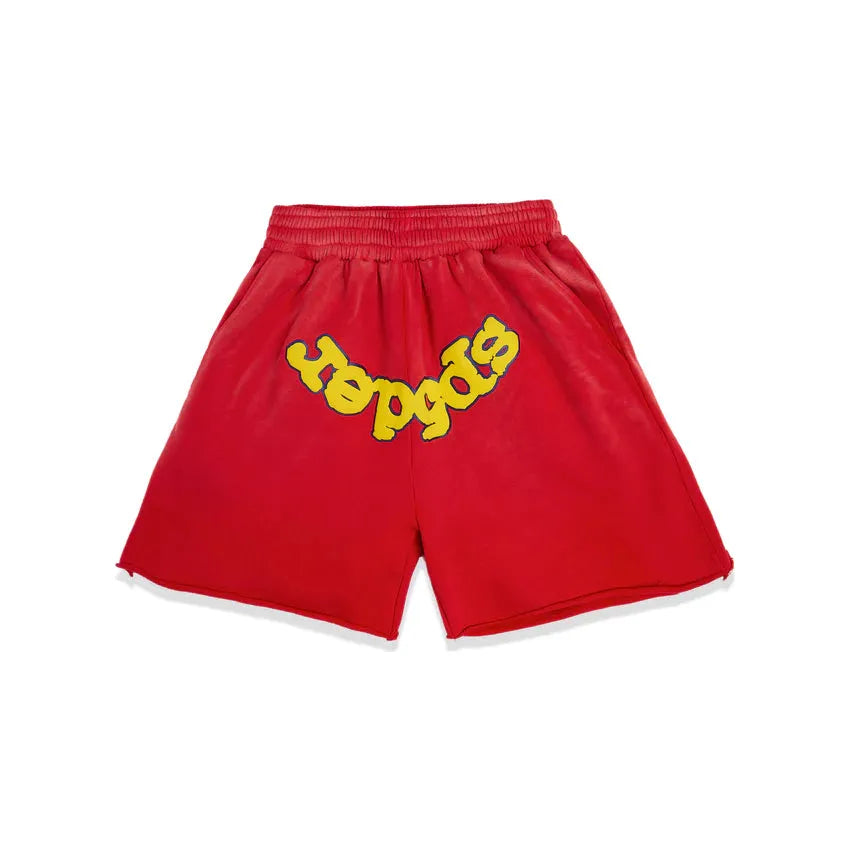 Sp5der OG Logo Sweatshort Red