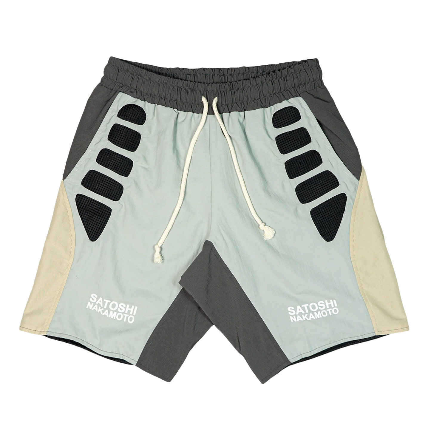 Satoshi Nakamoto Tech Shorts Grey