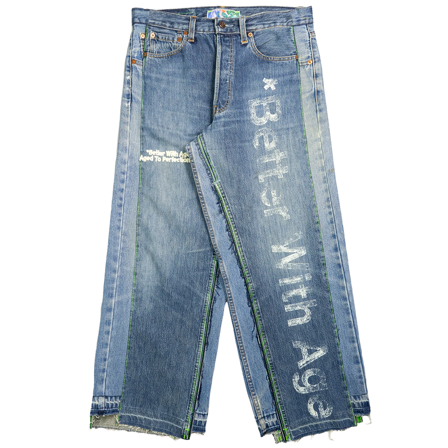 *Better With Age In Case You Forgot Triple-Wide Denim Jeans Indigo