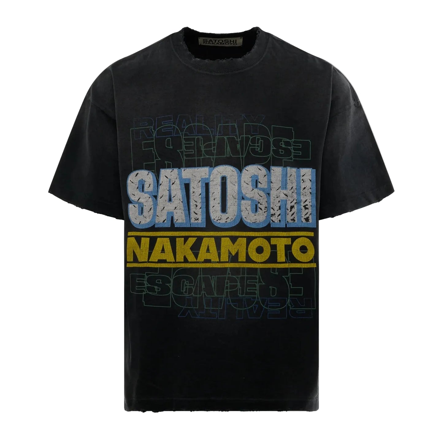 Satoshi Nakamoto Escape Reality Tee Black