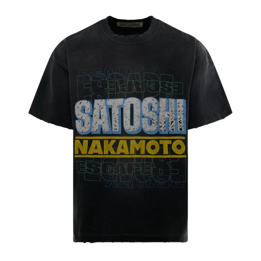 Satoshi Nakamoto Escape Reality Tee Black