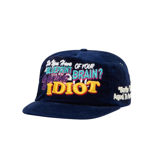 *Better With Age Idiotic Vintage Hat Navy Corduroy