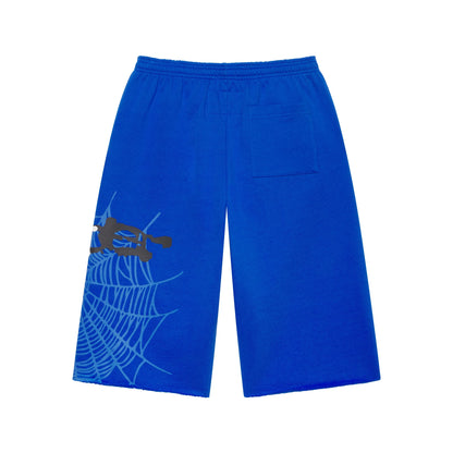 Sp5der Heavy Web Long Sweatshort Tory Blue