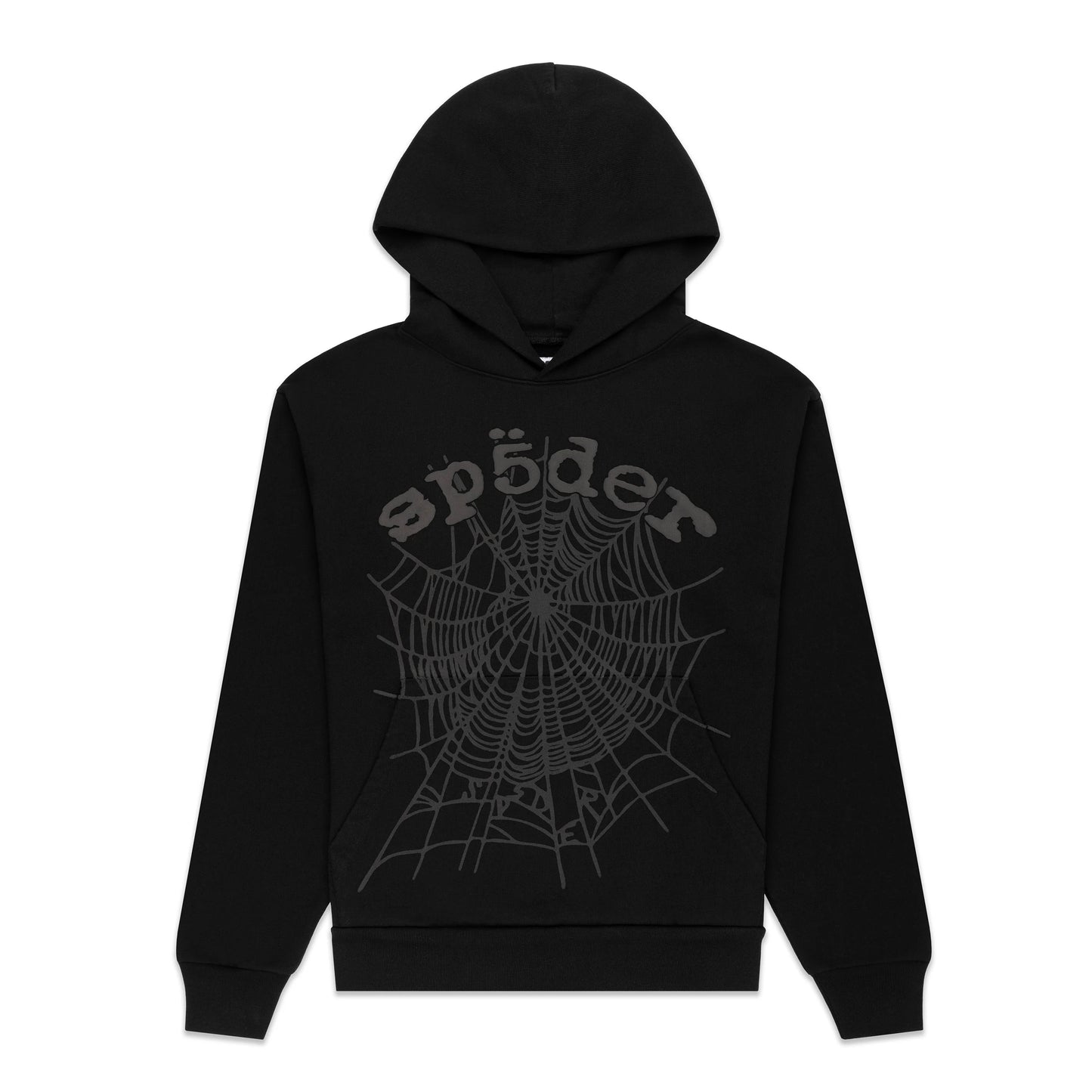 Sp5der Phantom Web Hoodie Black