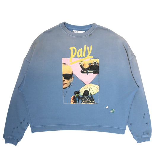 Paly Hollywood Still Life Crewneck Blue