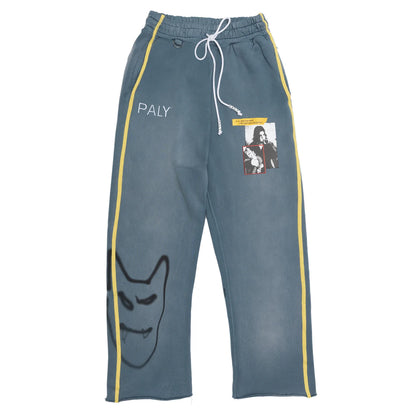 Paly Hollywood Streetwise Airbrush Sweatpant Turquoise