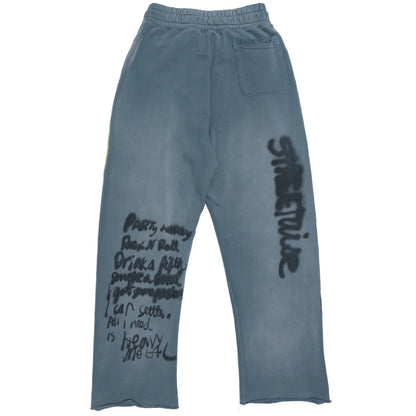 Paly Hollywood Streetwise Airbrush Sweatpant Turquoise