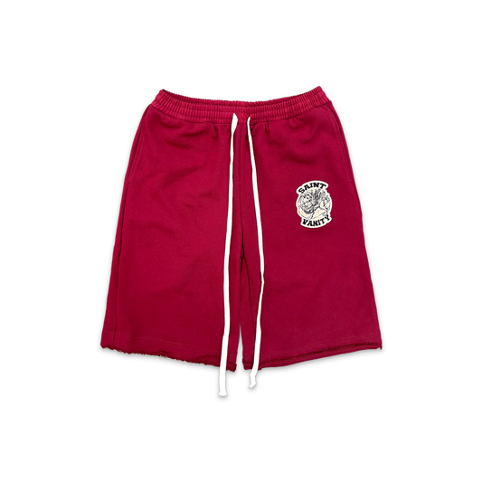Saint Vanity Uniform Shorts Burgundy
