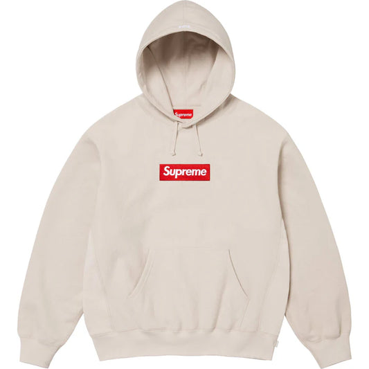 Supreme Box Logo Hooded Sweatshirt (FW24) Stone