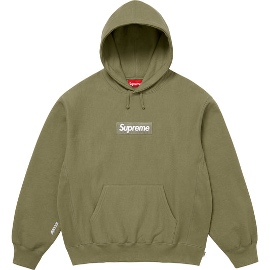 Supreme Box Logo Hooded Sweatshirt (FW25) Light Olive
