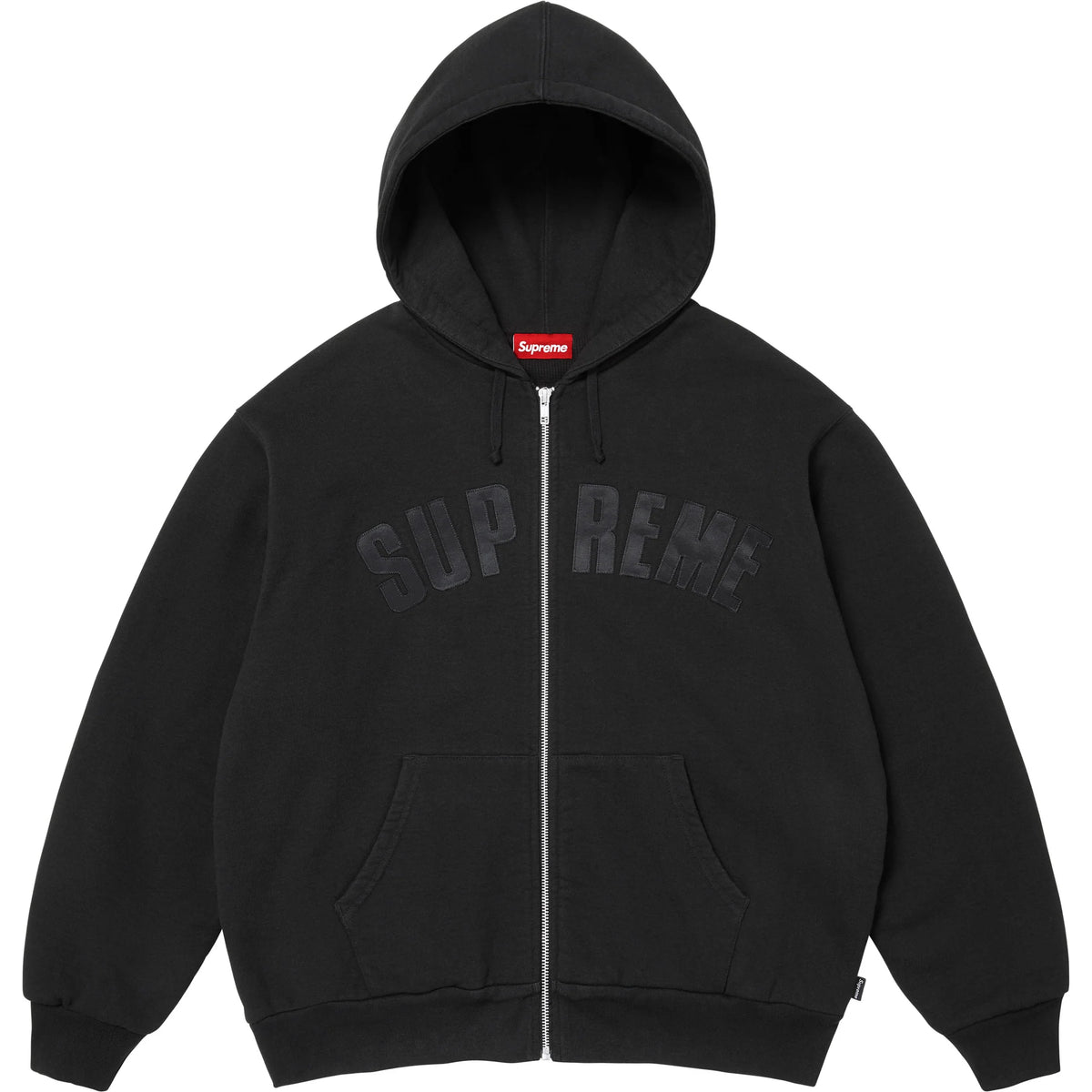Supreme Arc Thermal Lined Zip-Up Hooded Sweatshirt Black