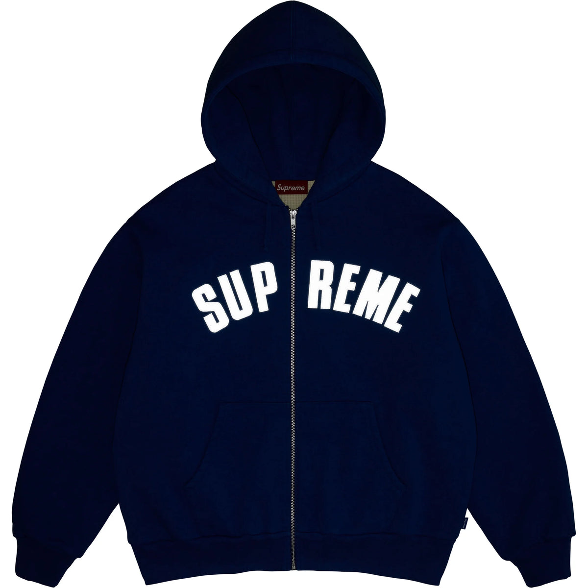 Supreme Arc Thermal Lined Zip-Up Hooded Sweatshirt Royal