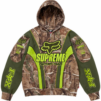 Supreme Fox Racing Zip Up Hooded Sweatshirt Realtree AP Camo