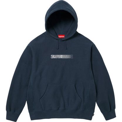 Supreme Swarovski® Motion Logo Hooded Sweatshirt Navy