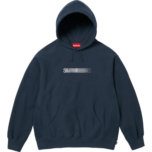 Supreme Swarovski® Motion Logo Hooded Sweatshirt Navy