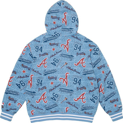 Supreme®/Mitchell & Ness® Teams Zip-Up Hooded Sweatshirt Blue