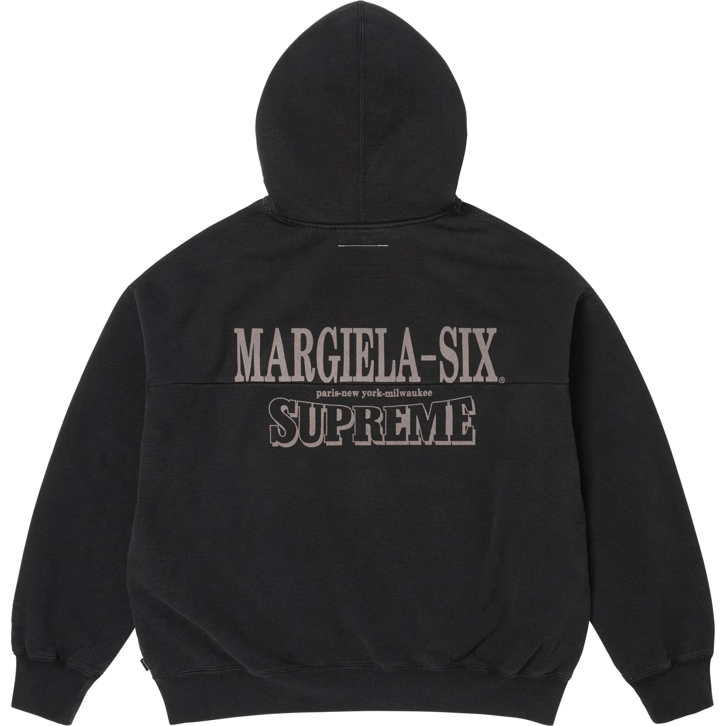 Supreme®/MM6 Maison Margiela Eagle Zip-Up Hooded Sweatshirt Black