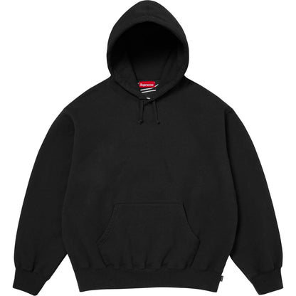Supreme Satin Appliqué Hooded Sweatshirt Black (FW25)