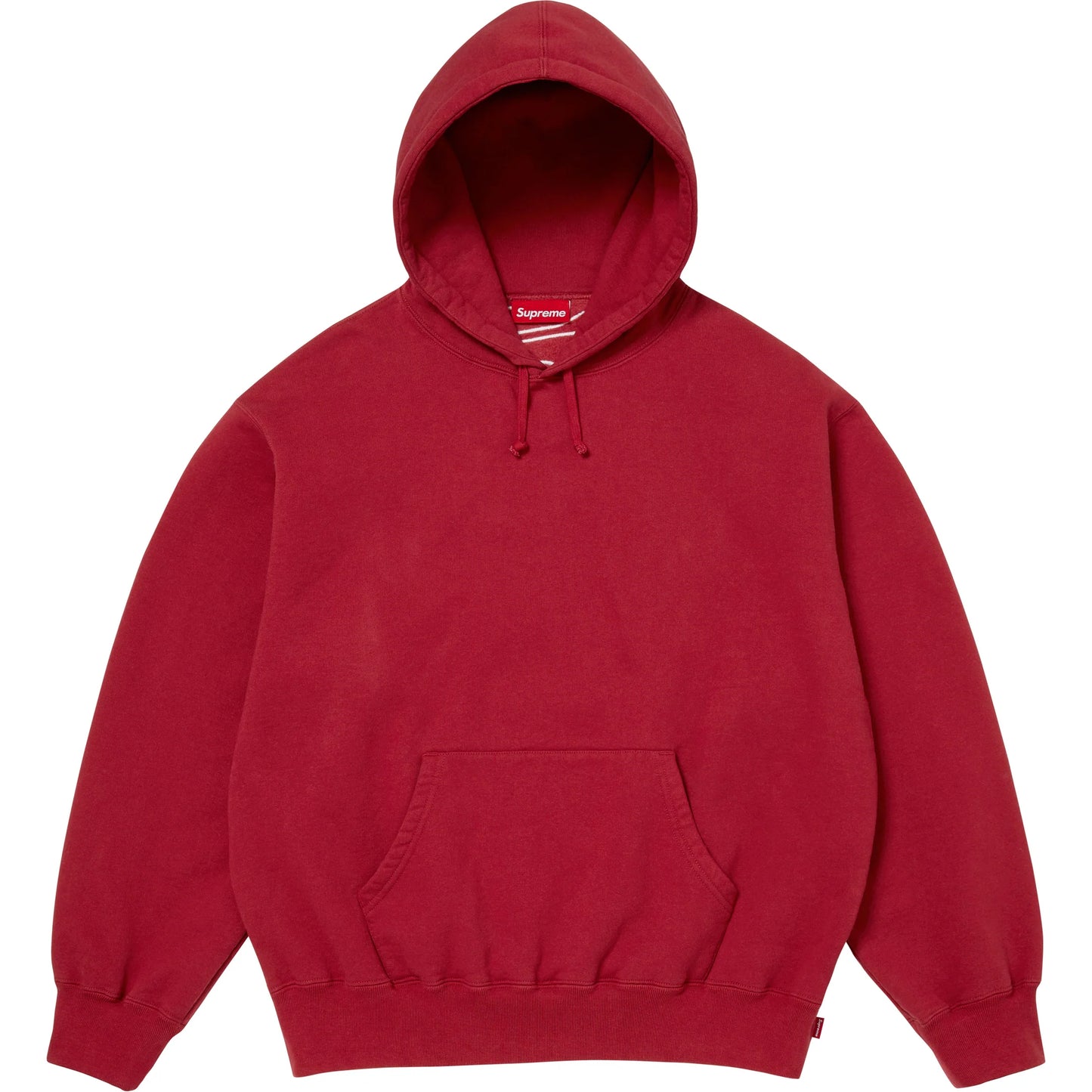 Supreme Satin Appliqué Hooded Sweatshirt Red (FW25)