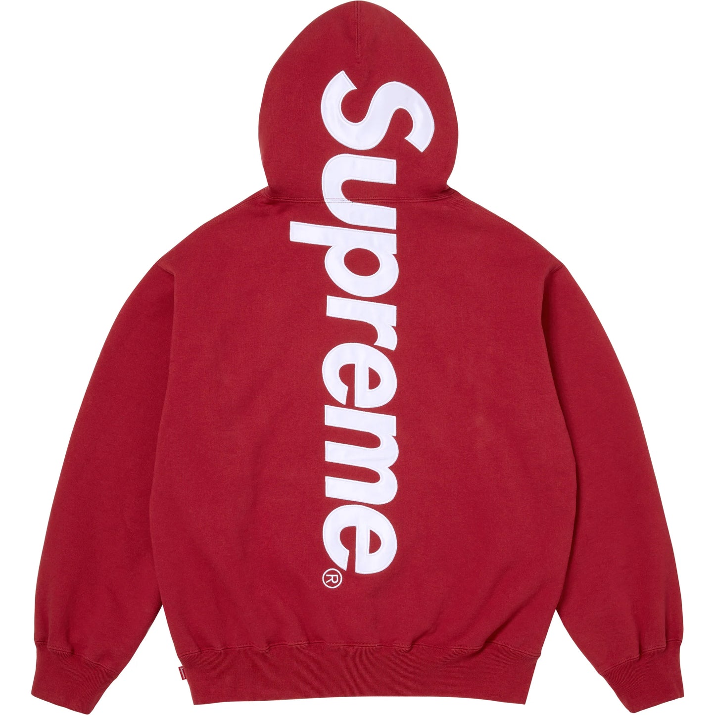 Supreme Satin Appliqué Hooded Sweatshirt Red (FW25)