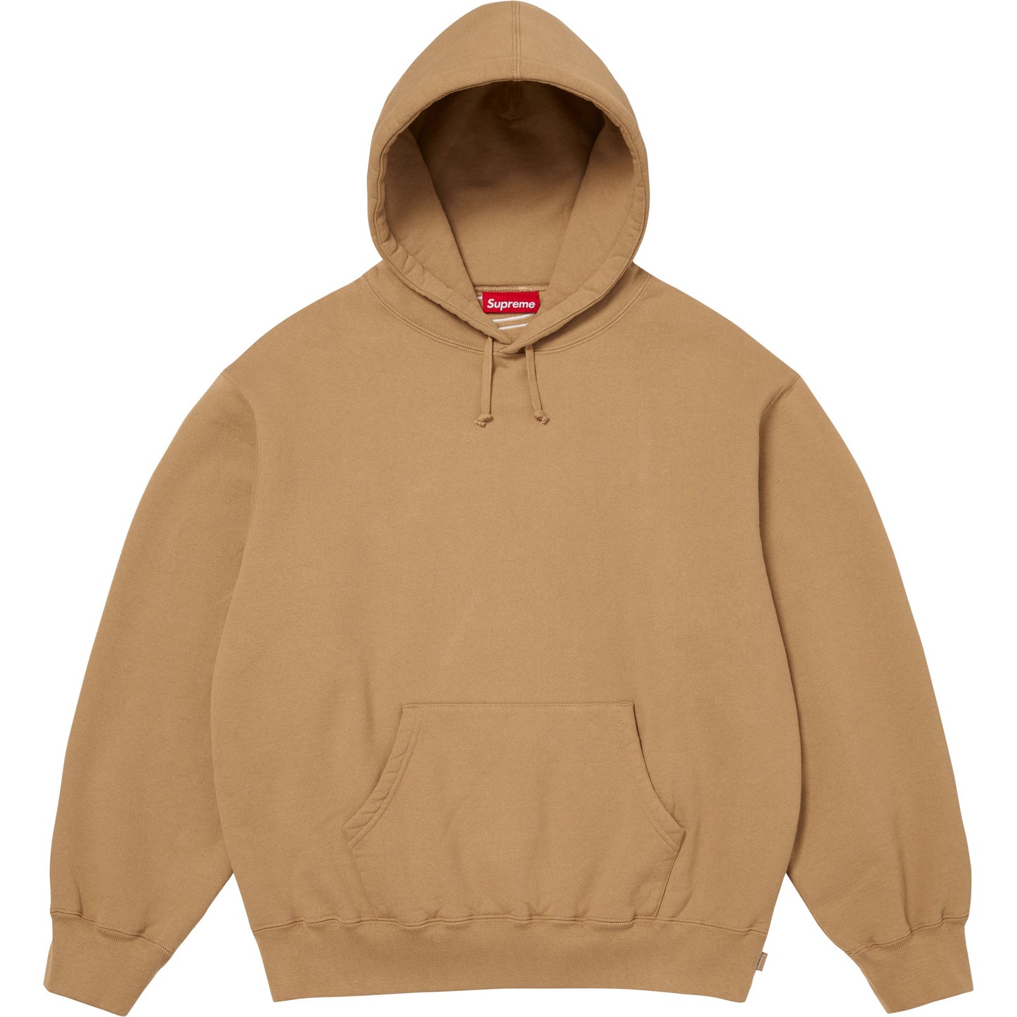 Supreme Satin Appliqué Hooded Sweatshirt Light Tan (FW25)