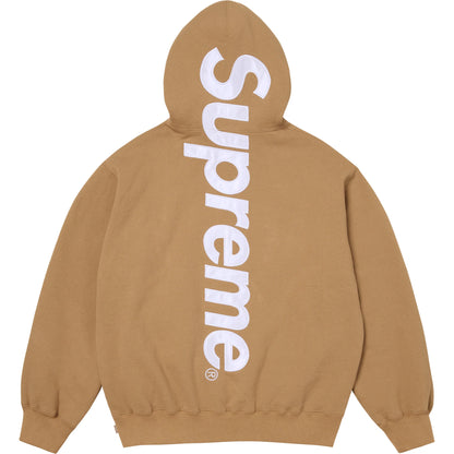 Supreme Satin Appliqué Hooded Sweatshirt Light Tan (FW25)