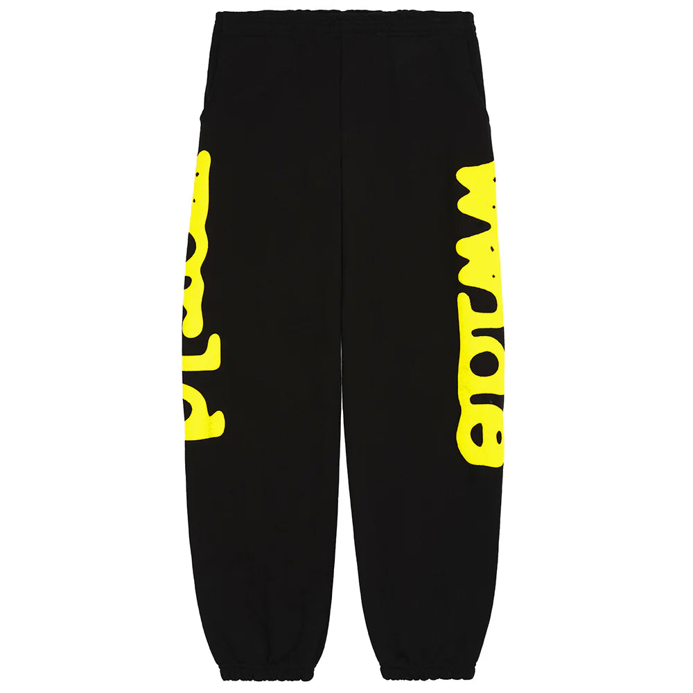 Sp5der Beluga Sweatpant Onyx/Yellow