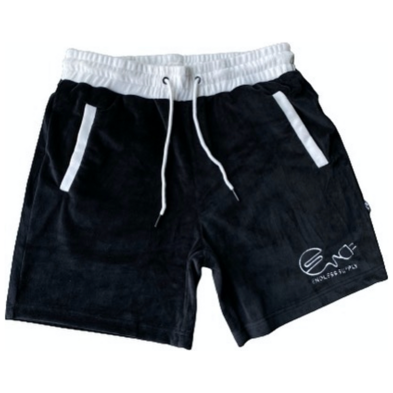 Endless Supply Velour Shorts Oreo