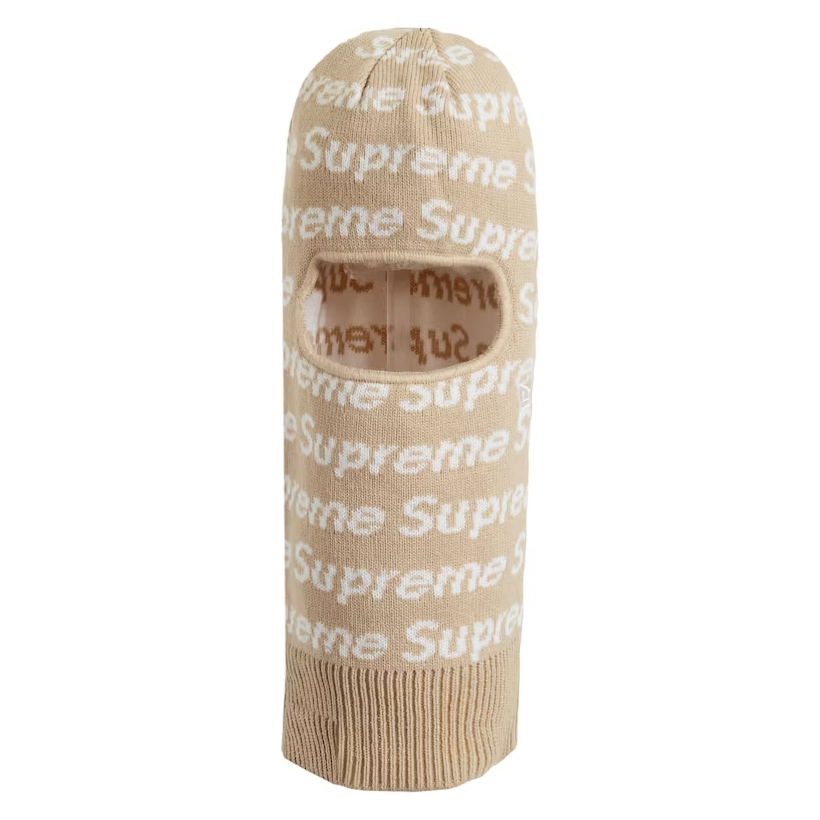 Supreme New Era Repeat Balaclava Taupe