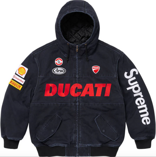 Supreme®/Ducati® Hooded Racing Jacket Black