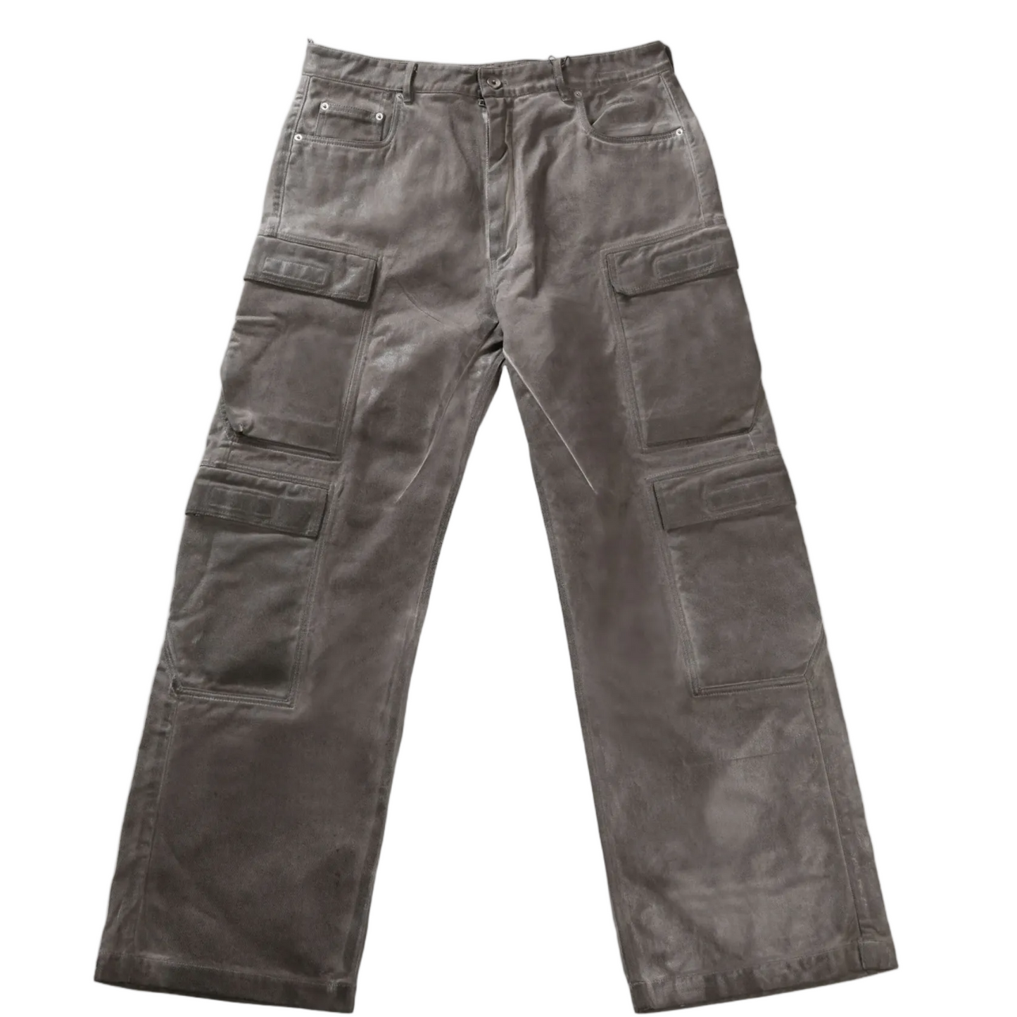 Rick Owens DRKSHDW Wax Cargo Jeans Grey