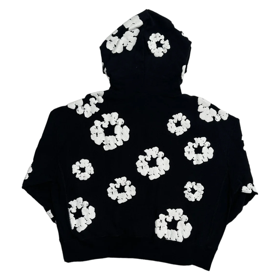 READYMADE x Denim Tears Cotton Wreath Hoodie Black/White