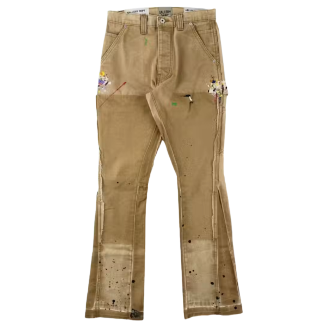 Gallery Dept. Painted Carpenter Flare Pants Tan