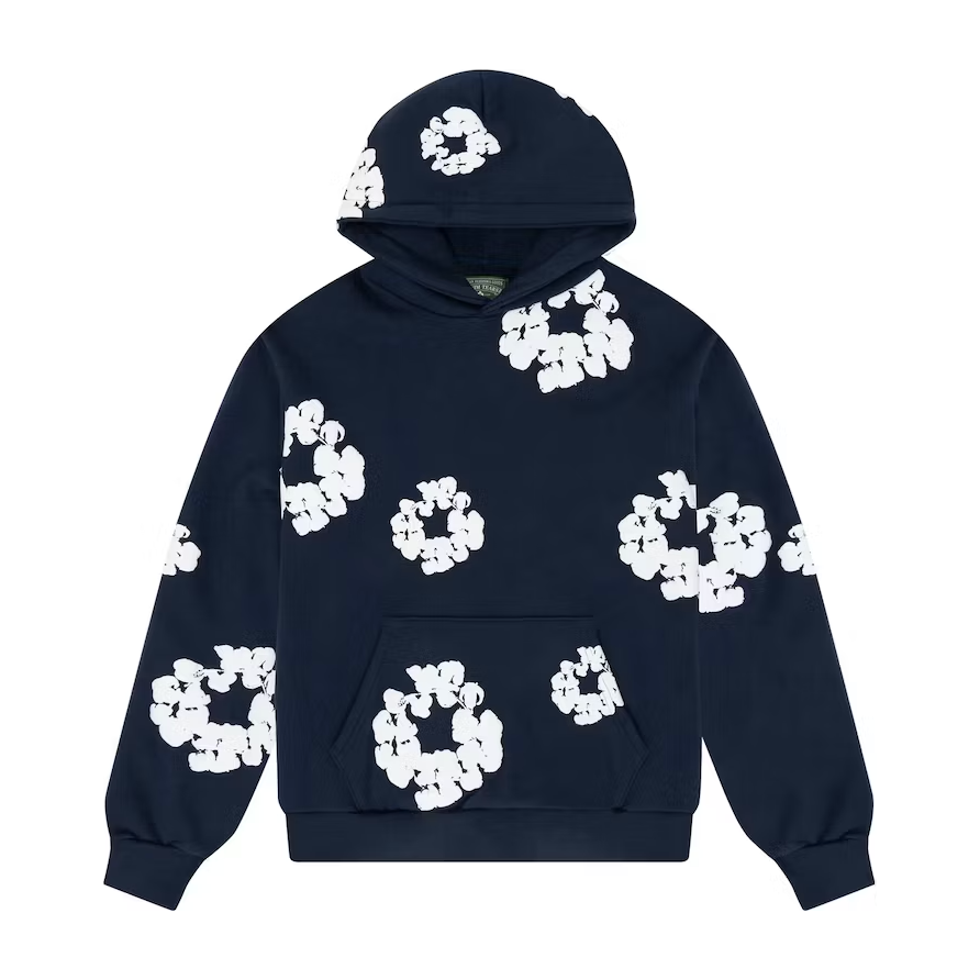 Denim Tears Cotton Wreath Sweatshirt Navy