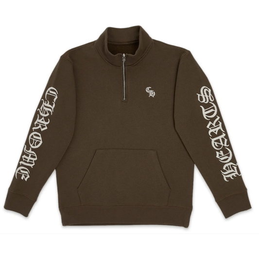 Chrome Hearts 1/2 Zip Slo Ride Sweater Brown