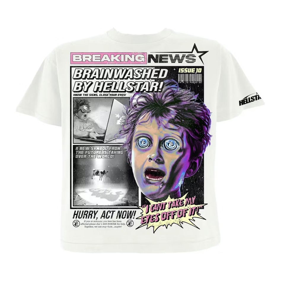 Hellstar Breaking News T-Shirt White