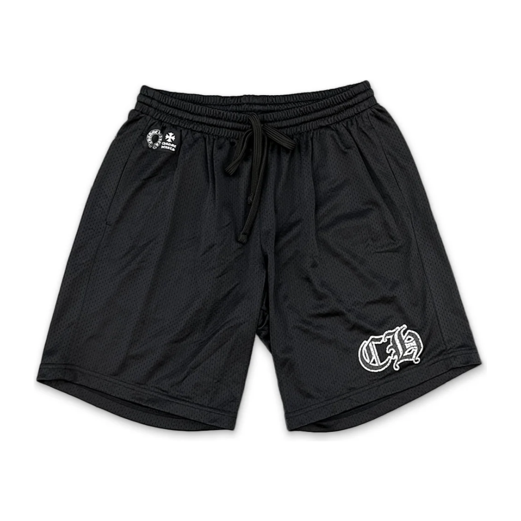 Chrome Hearts Sports Mesh Varsity Shorts Black