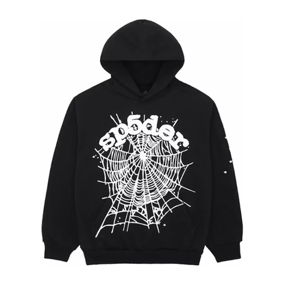 Sp5der OG Web Hoodie Black