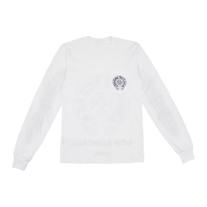 Chrome Hearts Horseshoe Floral Los Angeles Exclusive L/S T-shirt White