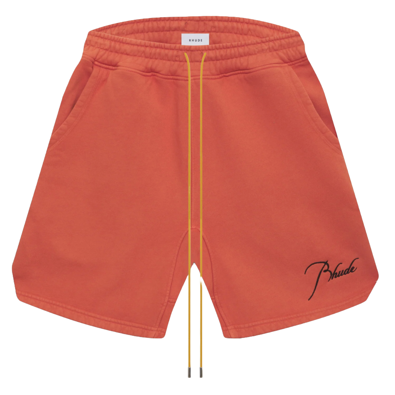 Rhude Script Logo Sweatshorts Vintage Orange