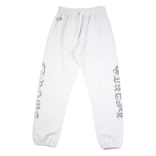 Chrome Hearts Silver CH Script Sweatpants