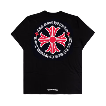 Chrome Hearts Hollywood Plus Cross T-shirt Black/Red