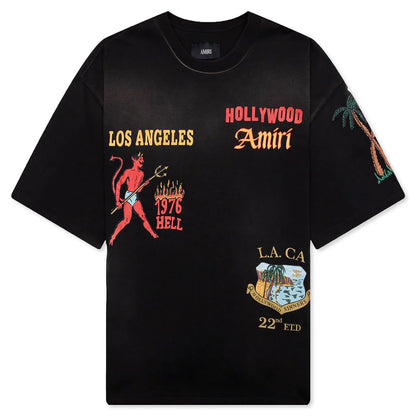 Amiri Sinners Oversized Tee Black