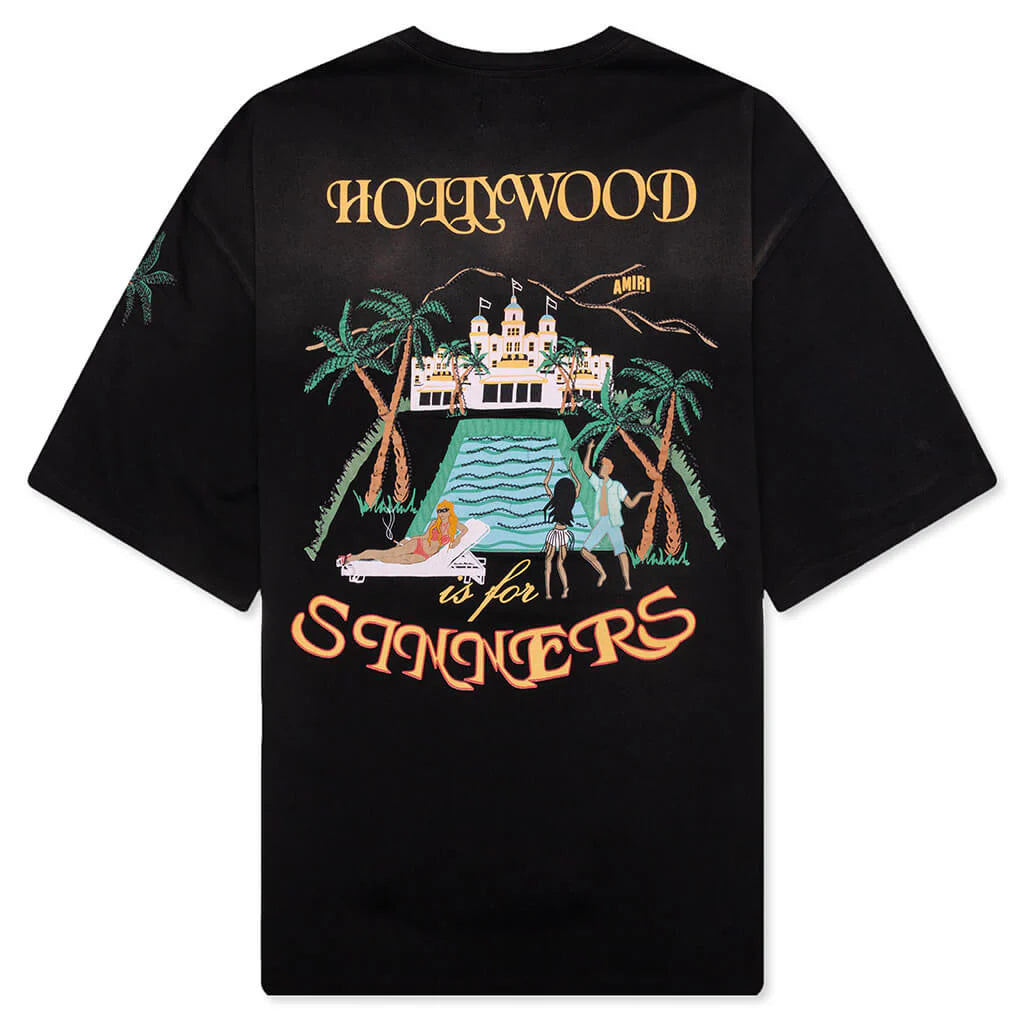 Amiri Sinners Oversized Tee Black