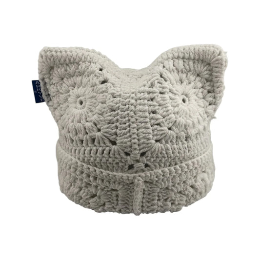 Arkyve Snow Crochet Cat Hat